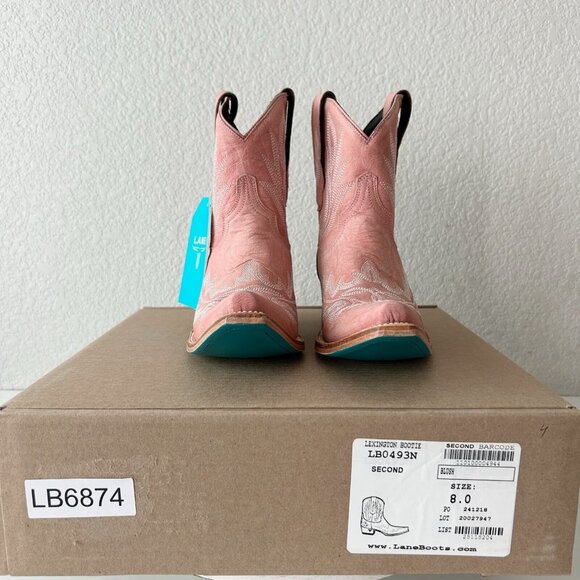 Pink Ankle Boots with Embroidered Design - Picture 11 of 16